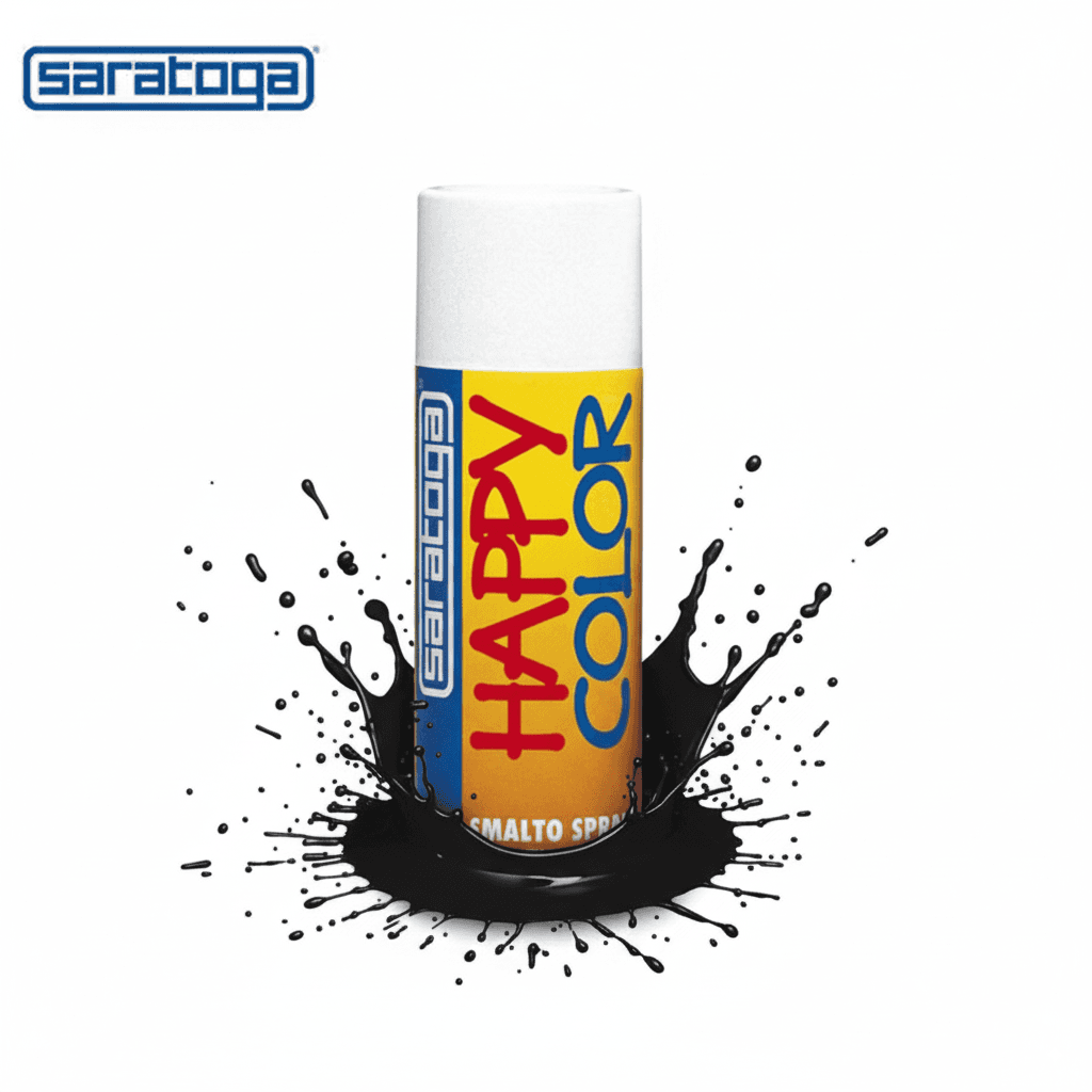 BOUTEILLE PEINTURE NOIR HAUT TEMPERATURE 400 ML 154.002 SARATOGA