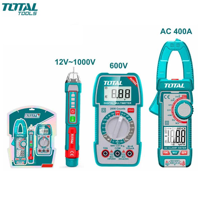 PACK DE TEST ELECTRIQUE MULTIMETRE/PINCE AMP/DETEC TENSION 3PCS TOTAL