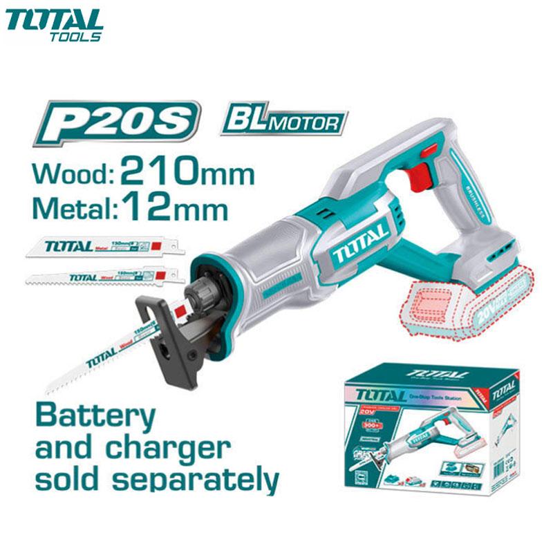 SCIE A SABRE CHARG P20S 20V 210MM SANS CHARGEUR ET BATTERIE TOTAL