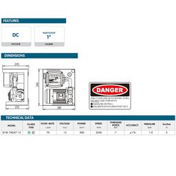 ELECTRO POMPE POUR TRANSFERT CARBURANT 12V AVEC FLEXIBLE ET PISTOLET CHINA - Image 3