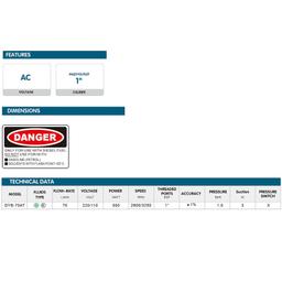 ELECTRO POMPE POUR TRANSFERT CARBURANT 220V AVEC FLEXIBLE ET PISTOLET CHINA - Image 4