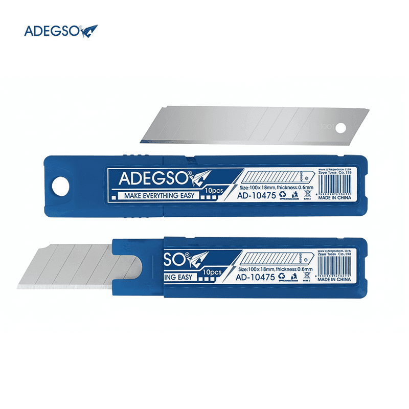 JEUX DE 10 LAMES COUPE MOQUETTE 100X18X0.6 MM ADEGSO