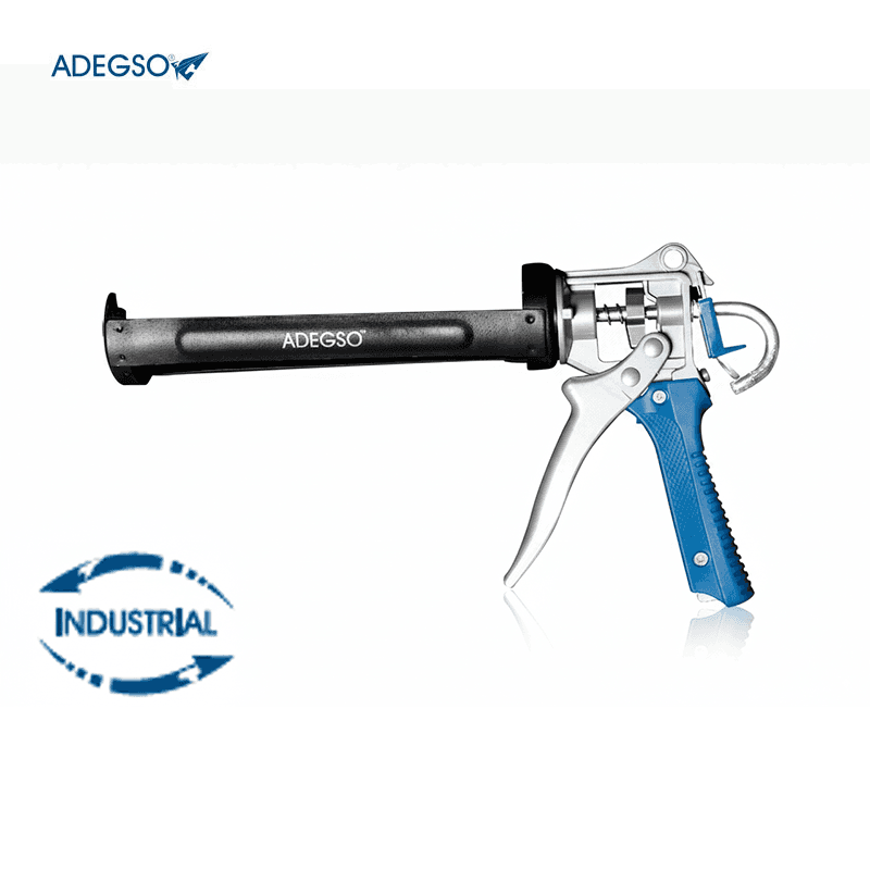 PISTOLET SILICONE PROF EN METAL NOIR AD-10227 ADEGSO