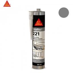 TUBE SILICONE COLLE-MASTIC MULTIUSAGES GRIS ACIER - SIKAFLEX 221 - Image 1