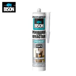 TUBE SILICONE MASTIC HAUTE TEMPERATURE 1250° 530GR - BISON - Image 1