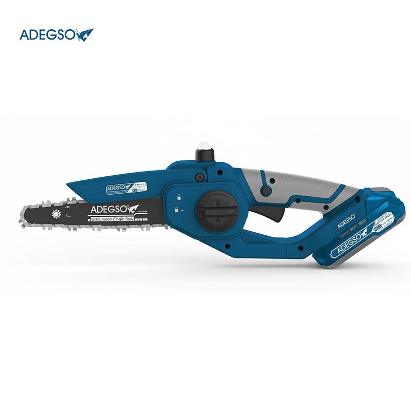 TRANCONEUSE A CHAINE 200MM CHARGABLE MINI 2 BATTERIES 2.0AH 21V ADEGSO