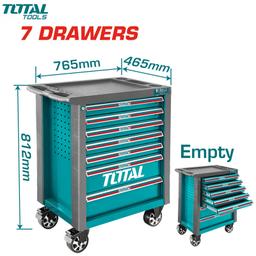 SERVANTE D'ATELIER A 7 TIROIRS STRUCTURE ROBUSTE TOTAL - Image 3