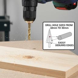 FORET ETAGE FORME CONIQUE 4-32 TITANIUM HSS ADEGSO - Image 3