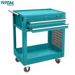 CHARIOT A OUTILS POUR MECANICIEN AVEC 2 TIROIRES TOTAL - Image 2