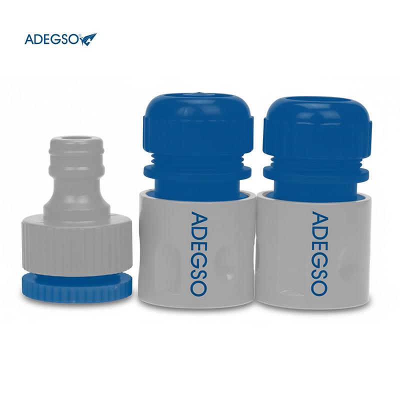 RACCORD RAPIDE POUR TUYAU 1/2" ABS 3PCS ADEGSO