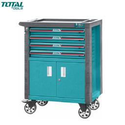 SERVANTE D'ATELIER A 4 TIROIRS COFFRE 2 PORTESROBUSTE TOTAL - Image 1