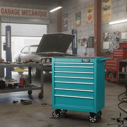 SERVANTE D'ATELIER A 7 TIROIRS ROBUSTE TOTAL - Image 4