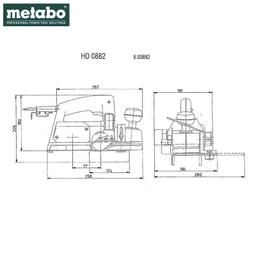 RABOT  ELECTRIQUE 800 W HO 0882 METABO - Image 4