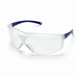 LUNETTE PROTCTION BLANC TRANSPARENT BRANCHE BLEU CL-001 - Image 3