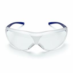 LUNETTE PROTCTION BLANC TRANSPARENT BRANCHE BLEU CL-001 - Image 1