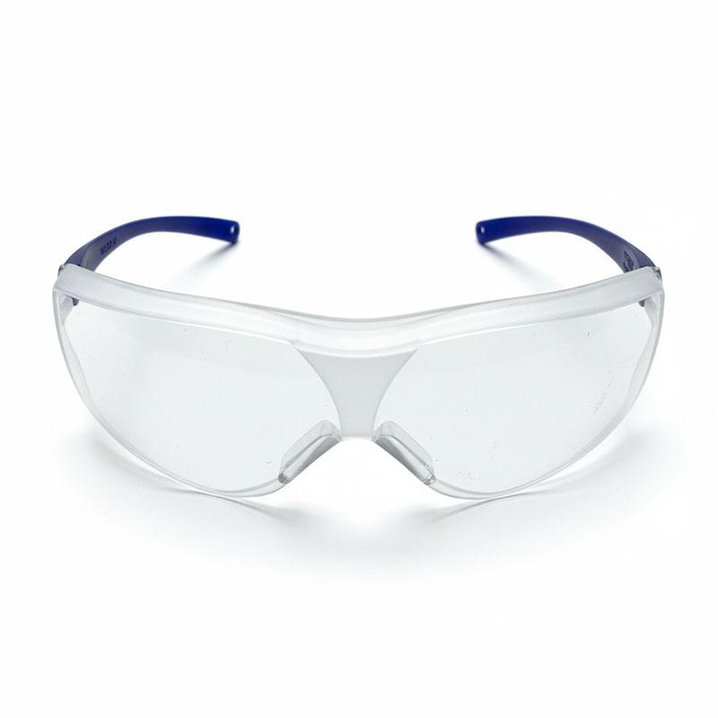 LUNETTE PROTCTION BLANC TRANSPARENT BRANCHE BLEU CL-001