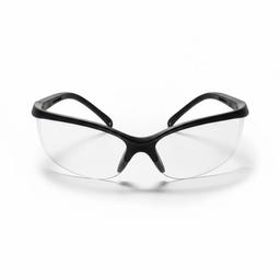 LUNETTE PROTECTION BLANC TRANSPARENT BRANCHE EXTERIEUR NOIR - Image 2