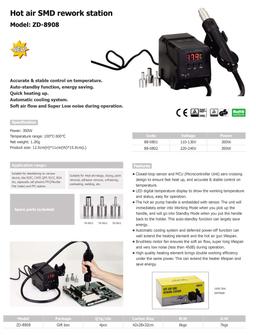 Station Air Chaud SMD 300W ZD-8908 - Image 2