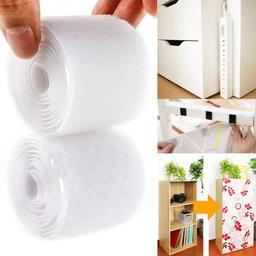 ATTACHES RAPIDES ADHESIVES EN BANDES 100CMX2X20MM BLANC CORA - Image 2