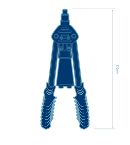 PINCE A RIVET A 2 BRAS 2.4/3.2/4.0/4.8/6.4 PATTA - Image 2