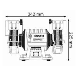 TOURET A MEULER GBG 35-15 D ( 150MM ) 350W 3000 t/min BOSCH - Image 4