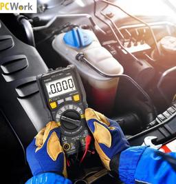 MULTIMETRE DIGITAL ECRAN LCD CAT III 600V PCWORK "PCW01B" - Image 3