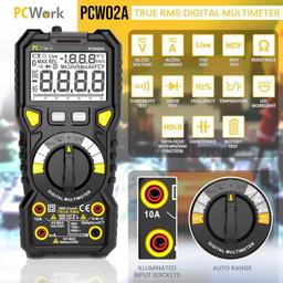 MULTIMETRE DIGITAL ECRAN LCD CAT III 1000V.CAT IV 600V PCWORK "PCW02A" - Image 2