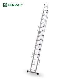 Echelle Triple en aluminium coulissant a corde FERRAL - Image 1