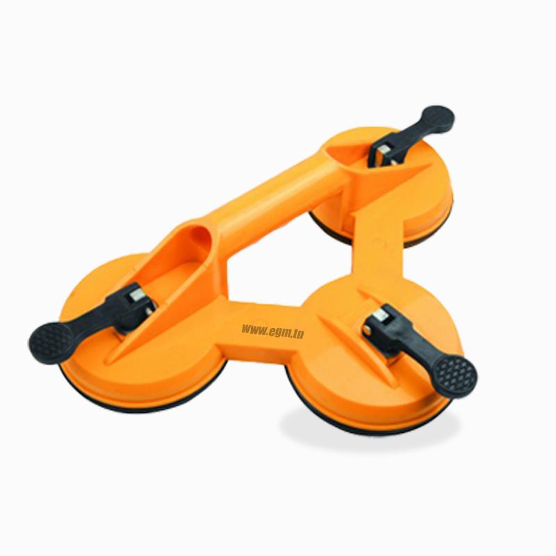 VENTOUSE PORTE GLASSE TRIPLE 75KG TOLSEN
