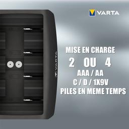 CHARGEUR PILLE UNIVERSEL 5EN1 AA/AAA/C/D/9V VARTA - Image 2