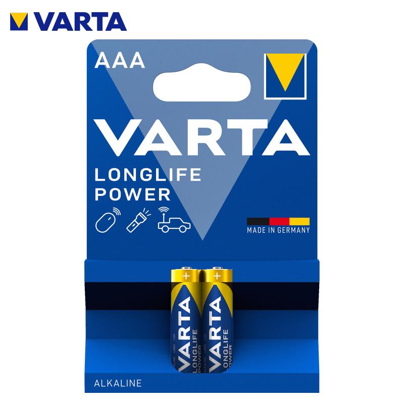 PACK 2 PILES LONGLIFE POWER LR03 AAA 1.5V VARTA