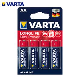 PACK 4 PILE ROND LONGLIFE MAX POWER AA LR6 1.5V VARTA - Image 1