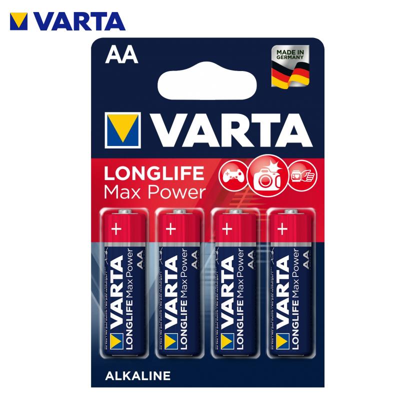 PACK 4 PILE ROND LONGLIFE MAX POWER AA LR6 1.5V VARTA
