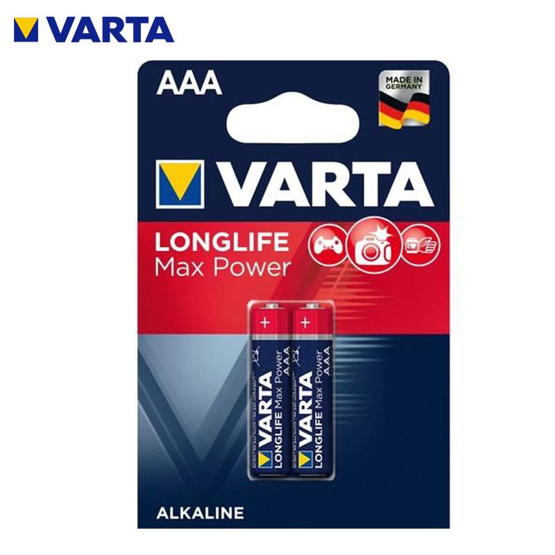 PACK 2 PILE ROND LONGLIFE MAX POWER AAA LR3 1.5V VARTA