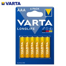 PACK 6 PILES LONGLIFE EXTRA AAA LR3 1.5V VARTA - Image 1