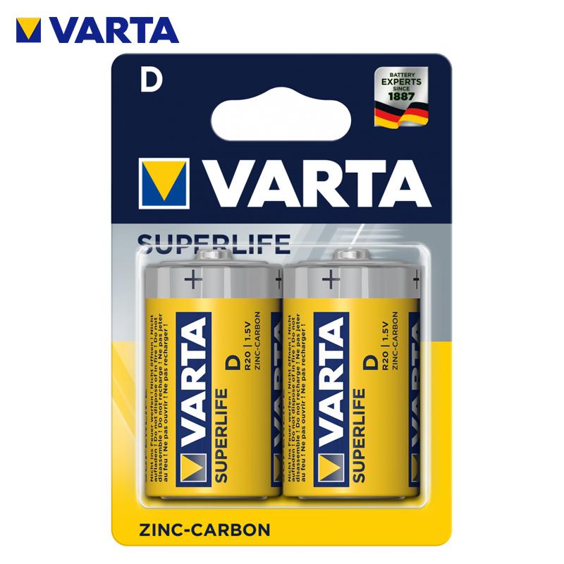 PACK 2 PILES SUPERLIFE LR20 VARTA