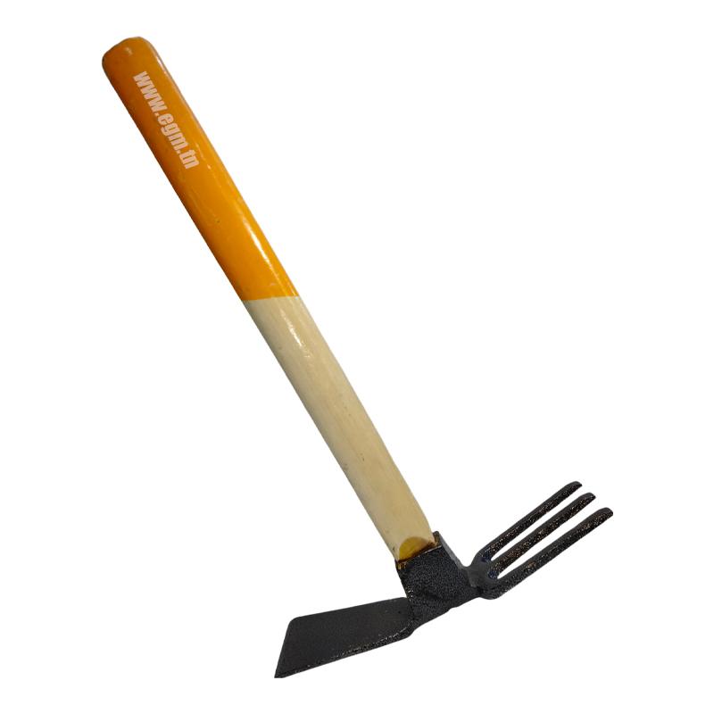 BUNETTE DE JARDINAGE 3 DENTS AVEC M.BOIS COURTE