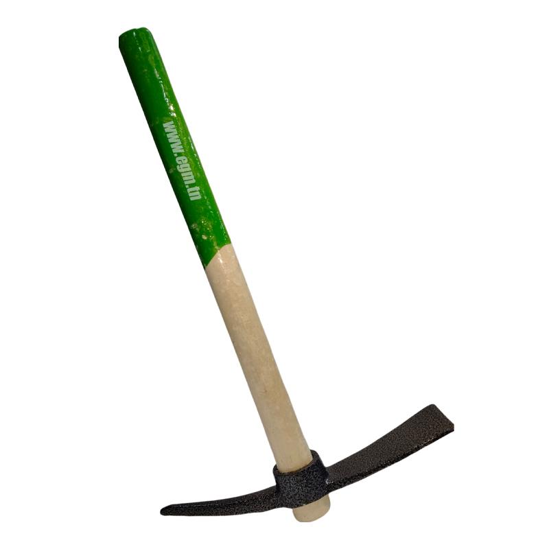 PIOCHE DE JARDINAGE AVEC M.BOIS VERT COURTE