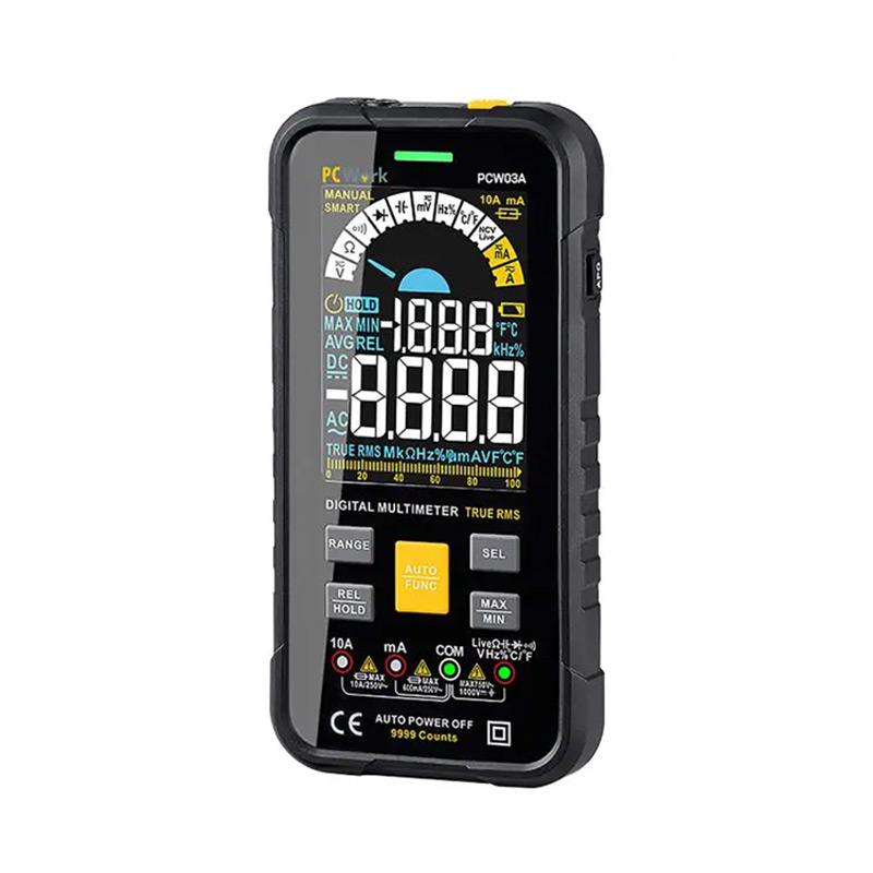 MULTIMETRE DIGITAL TRMS 9999 pts CALIBRE AUTO PCWORK