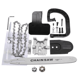 GUIDE+CHAINE ADAPTATEUR SUR MEULE A DISQUE 12" - Image 1