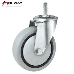 Roue pivotante Gris a Tige M12 / AE-07 - Image 1