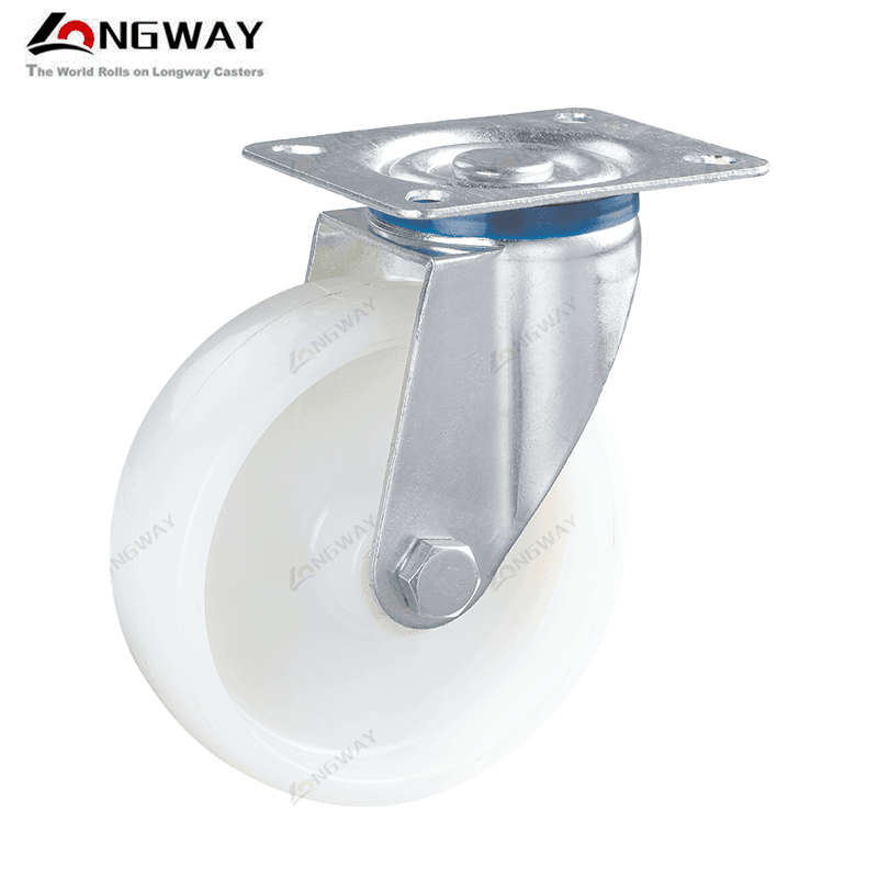 Roue sur plaque pivotante en nylon AJ-03