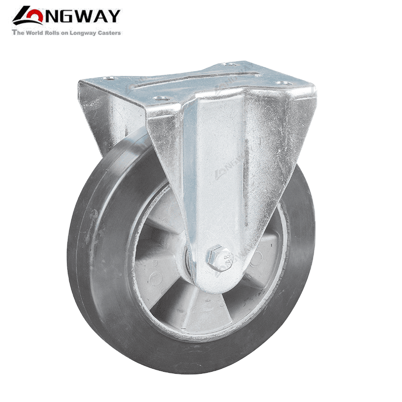 Roue sur plaque en caoutchouc sur fonte a roulement AQ-02
