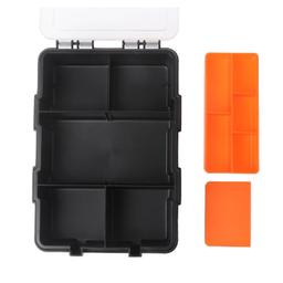 BOITE DE RANGEMENT PLASTIQUE NOIR & ORANGE 11 CASSES MJ-TOOLS - Image 5