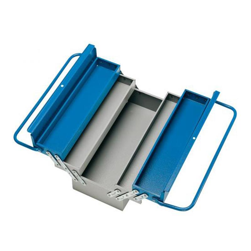 BOITE A OUTIL METALIQUE 5 CASSE GRIS & BLEU MJ-TOOLS