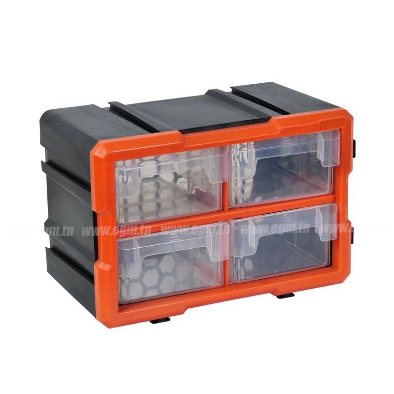 BOITE DE RANGEMENT PLASTIQUE 4 CASSES MJ-TOOLS