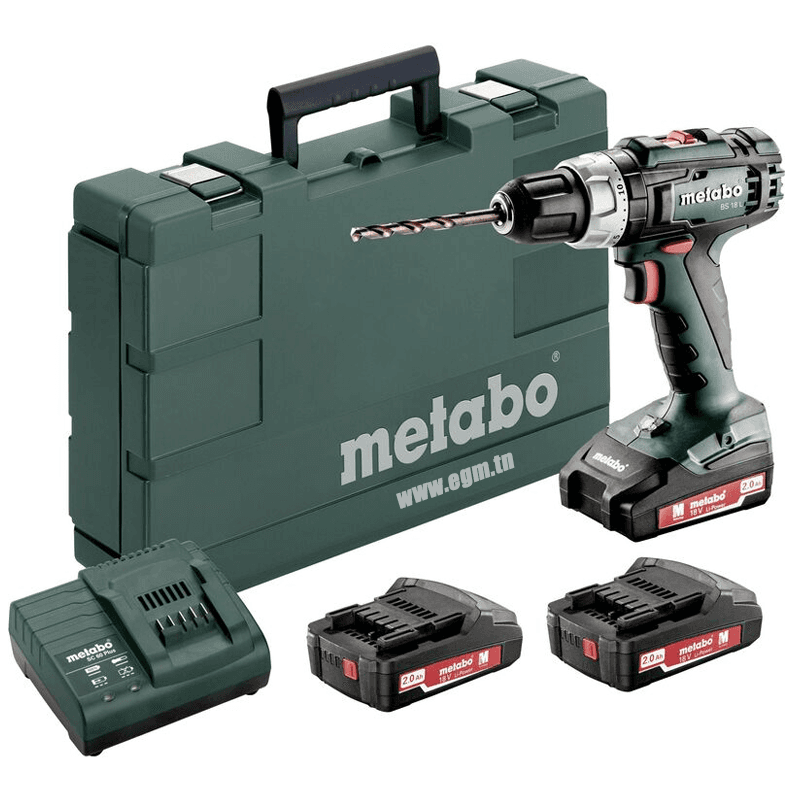 VISSEUSE PERCEUSE RECHARGEABLE 2 BATT BS 18 L 18V METABO