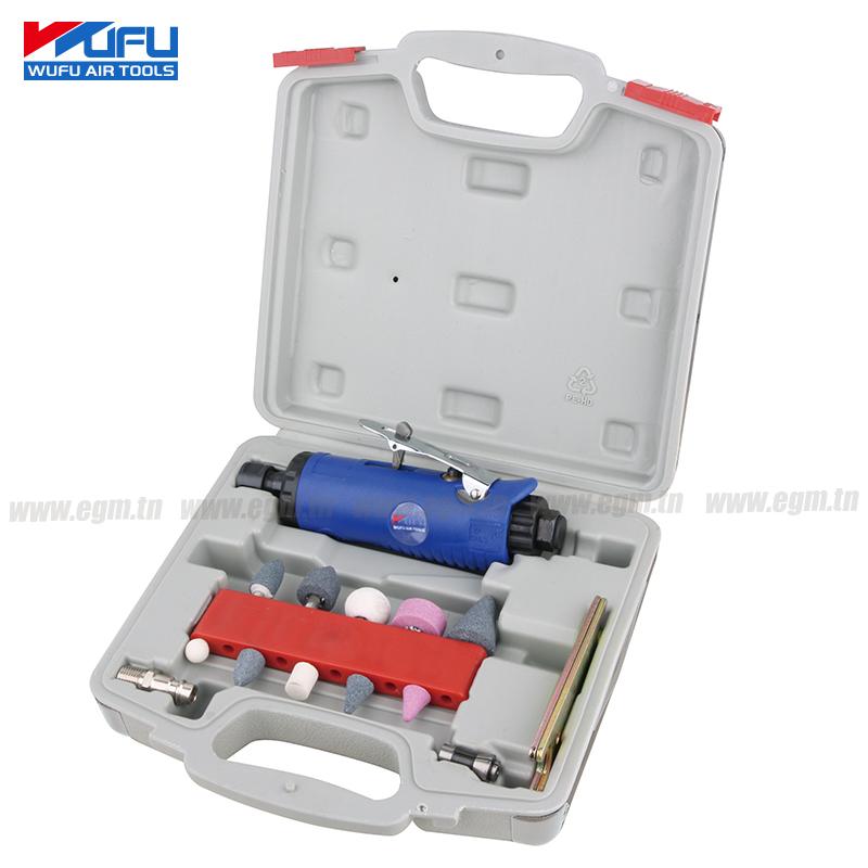 COFRET MEULE DROITE PNEUMATIQUE 17PCS WF-005C WUFU