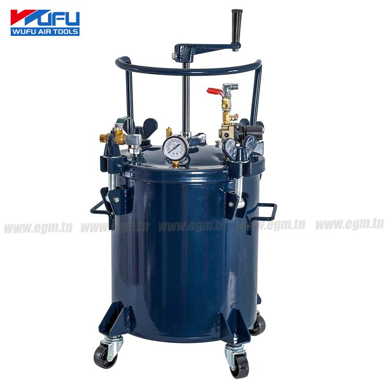 MARMITE DE PEINTURE 20L A MALAXEUR MANUELLE WUFU PO-006