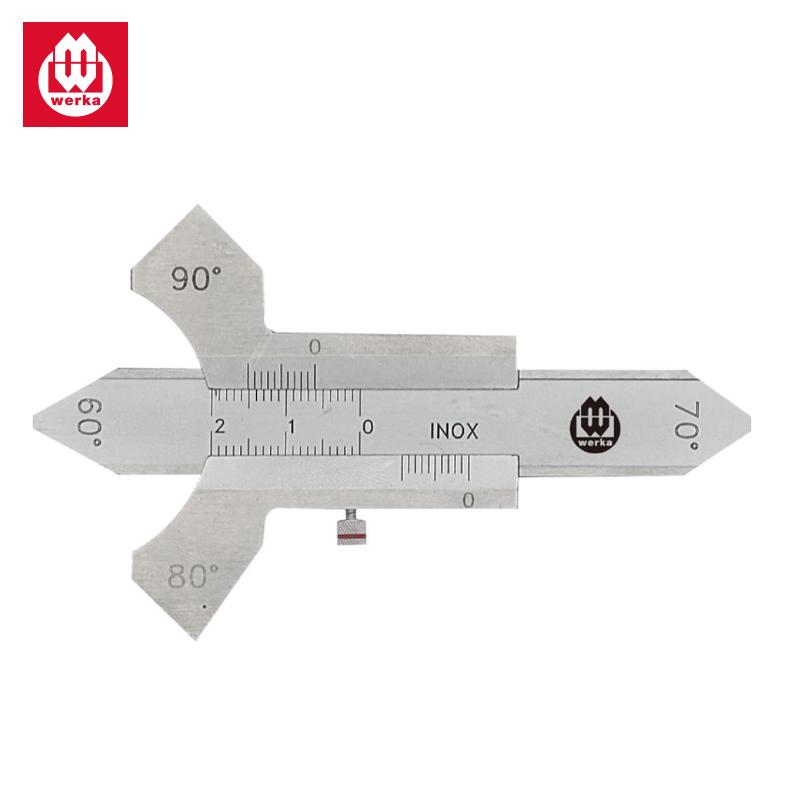 JAUGE DE SOUDAGE EN ACIER INOXYDABLE 60°/70°/80°/90° 0.20MM WERKA